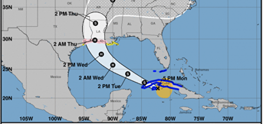 热带风暴马克减弱 劳拉预计发展为飓风