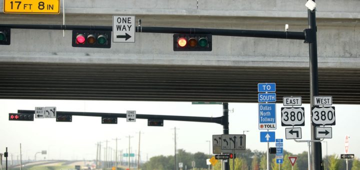 The intersection of the Dallas North Tollway and Highway 380 in Prosper and Frisco, Texas, Thursday, September 5, 2019.