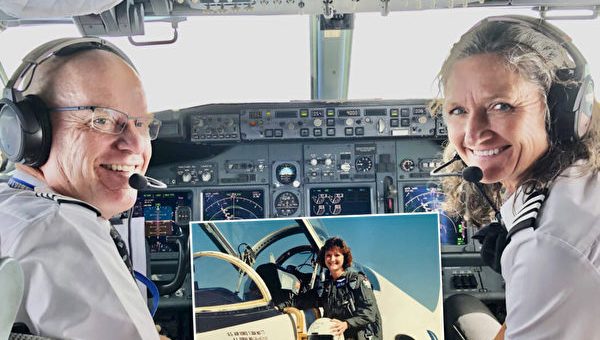 將4孩撫育長大後 58歲女退休飛行員重返藍天