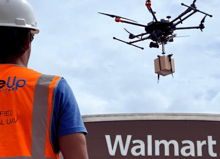 沃爾瑪部署無人機送貨服務每年提供100萬件送貨能力泰達國際物流東營_【51代寄】