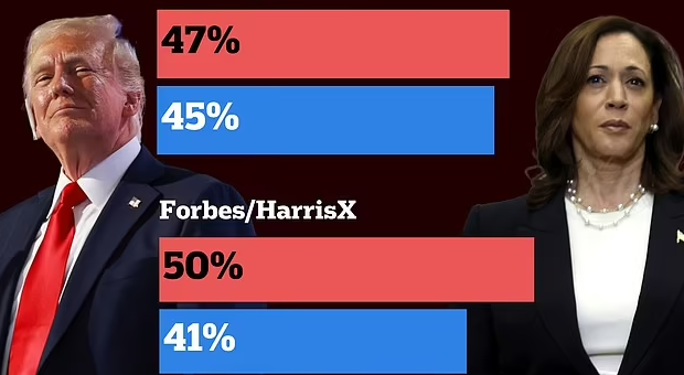 哈里斯 VS 川普，多项民调结果出炉！