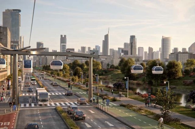 Autonomous, elevated cable cars could be North Texas' newest attempt at getting traffic...